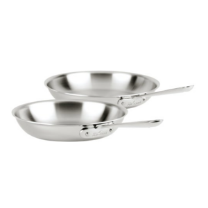All-Clad D3 Stainless Steel 3-Ply Bonded 2-piece Fry Pan Set $124.99 shipping included Costco.com
