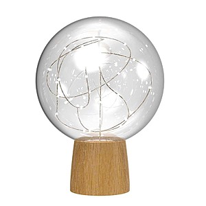 home depot. clearance. YMMV. Atmosphere LED Fairy Light Globe Table Lamp $6.32