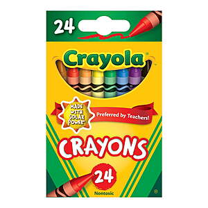 Crayola: 10-Ct Markers or 12-Ct Colored Pencils $1, 24-Ct Crayons $0.50 