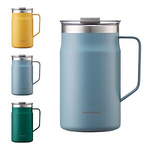 20-Oz LocknLock Metro Mug 18/8 Stainless Steel Double Wall Insulated Mug (Blue) $12.25 & More