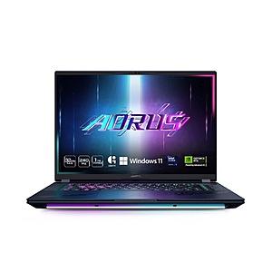 GIGABYTE AORUS Master Laptop: Ultra 9 275HX, 16" WQXGA OLED, RTX 5070 Ti, 32GB, 1TB $1999 Free S&H