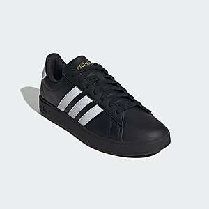 adidas Men's Grand Court 2.0 Shoes (Black/White/Gold) $25 + Free S&H