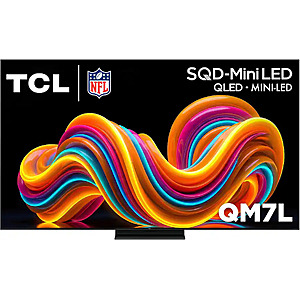 TCL - 65" Class QM7L Series 4K UHD HDR SQD-Mini LED Smart TV with Google TV (2026) $899.99