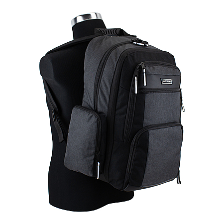 Eastsport Recycled Expandable Raptor Backpack (Black Chambray) - 2024-09-18
