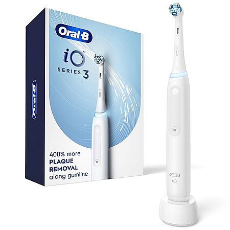 Oral-B iO Series 4 or series 3, Electric Toothbrush With Brush Head, Rechargeable, White, 1.0 set $64-73 ac's shipped WALGREENS earn $42 wags cash