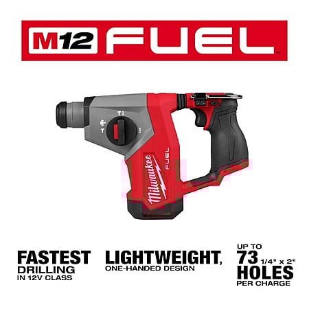 M12 FUEL 12V Lithium-Ion Brushless Cordless 5/8 in. SDS-Plus Rotary Hammer Drill (Tool-Only), YMMV - HACK $164.02
