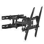 VonHaus Double Arm Articulating Cantilever TV Bracket Wall Mount with Tilt- for 23&quot;-56&quot; LCD LED Plasma Flat Panels - Reinforced Steel - Strong 100lbs Weight Capacity - $19.94