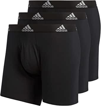 adidas Men's Stretch Cotton Boxer Briefs Underwear (3-Pack) $15