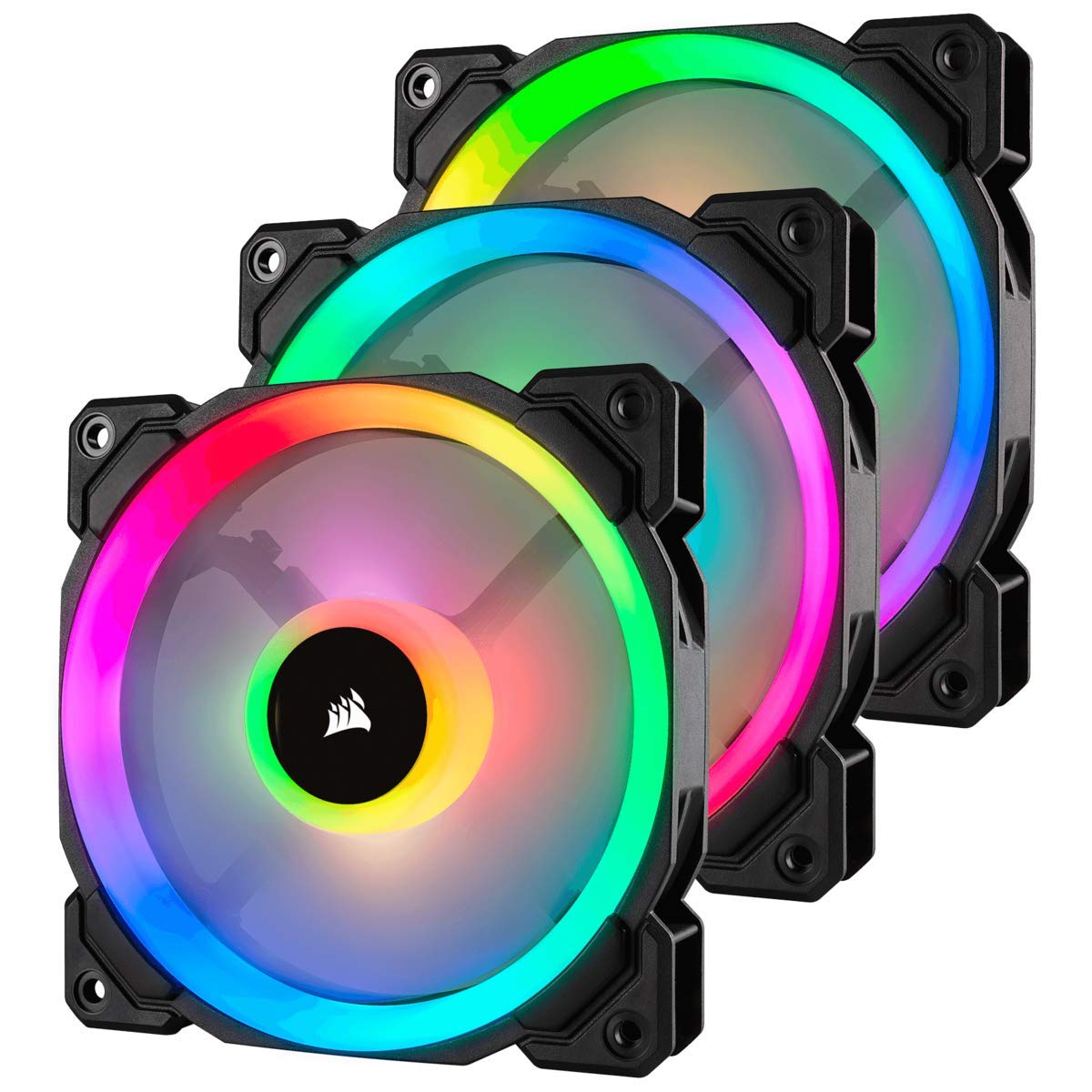 Amazon: Corsair LL Series LL120 RGB 120mm Dual Light Loop RGB LED PWM Fan 3 Fan Pack with Lighting Node Pro $75