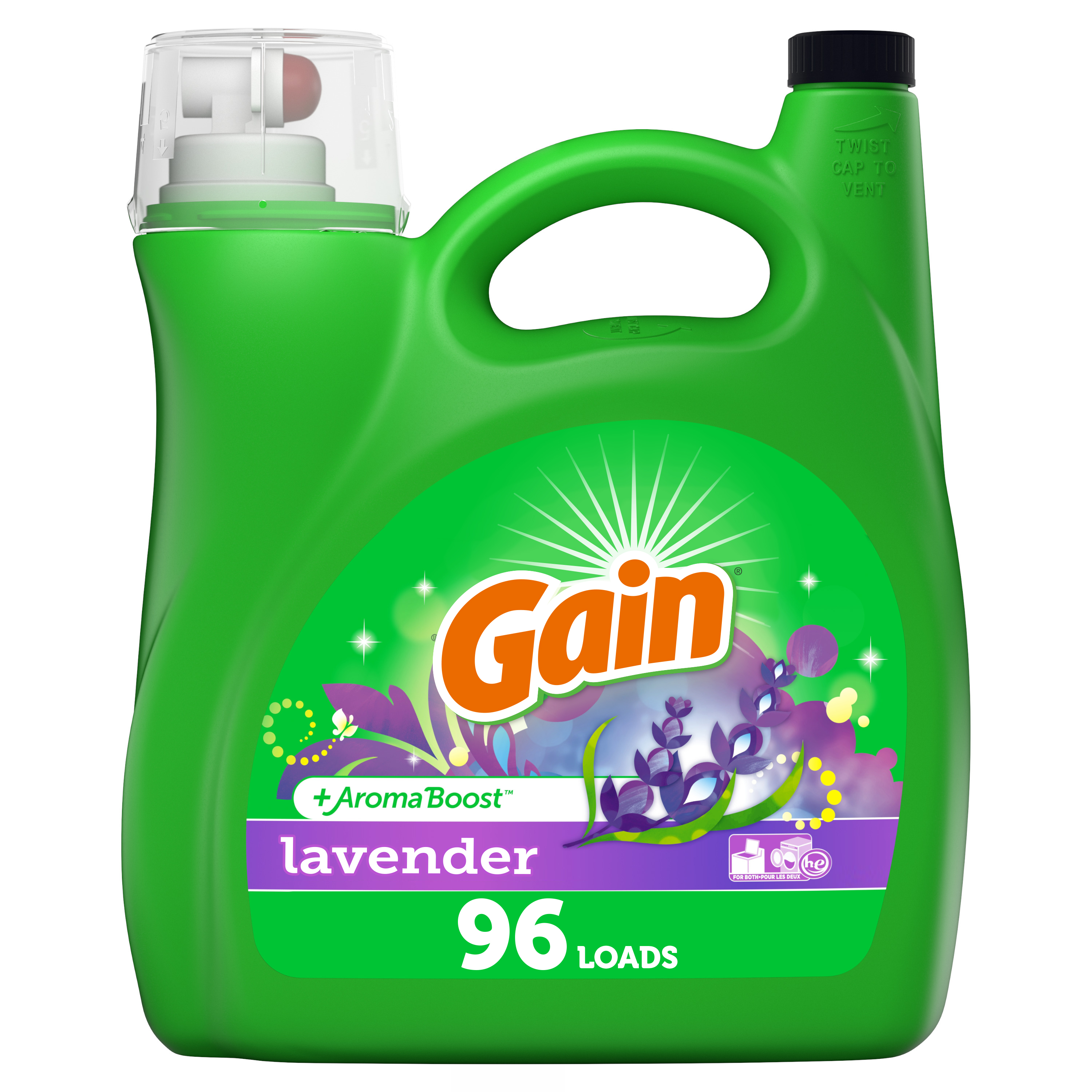 Gain Lavender He, 96 Loads Liquid Laundry Detergent, 150 fl oz - $8.93 @ Walmart + Free Store Pickup