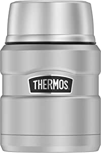 THERMOS Stainless King Vacuum-Insulated Food Jar with Spoon, 16 Ounce, Matte Steel - & 14.44 @ Amazon + FS with Prime