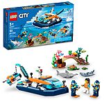 LEGO City Explorer Diving Boat (60377) - $31.99 @ Amazon + FS with Prime