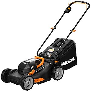 WORX WG779 40V 14 Lawn Mower with Grass  - Best Buy