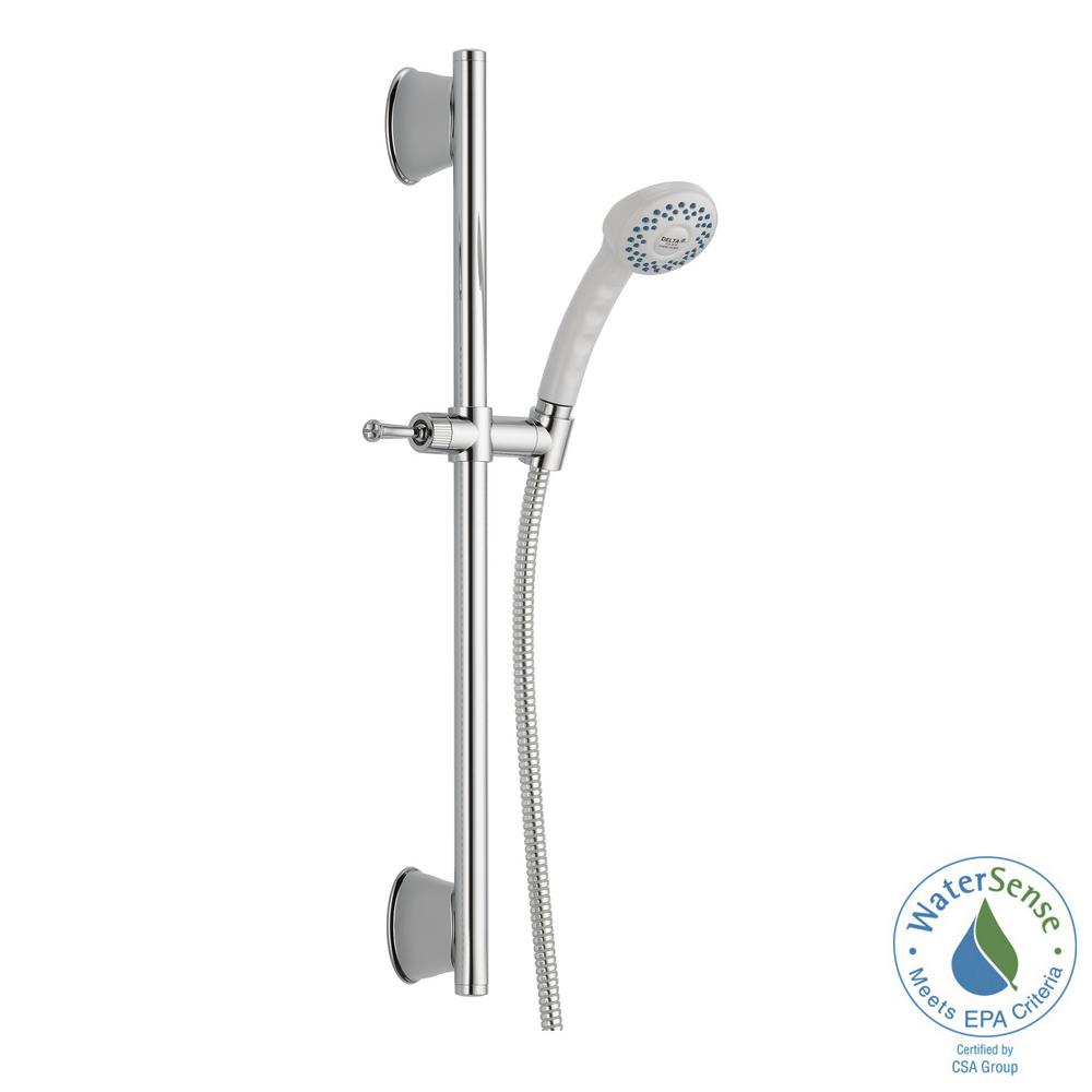 Delta 1 Spray 6 5 In Single Wall Mount Handheld Shower Head