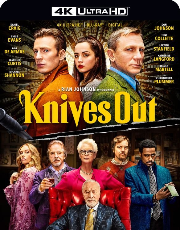 Knives Out (4K UHD Blu-ray + Digital) - $14.99 @ Best Buy + Free Curbside pickup