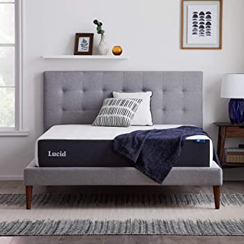LUCID 10 Inch 2020 Gel Memory Foam Mattress - Medium Plush Feel - Hypoallergenic Bamboo Charcoal - Queen - $195.99 @ Amazon + FS
