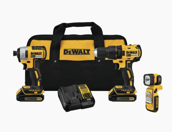 DEWALT 3-Tool 20-Volt Max Brushless Power Tool Combo Kit with 2 batteries and charger - $159.00 @ Lowe's + Free Store Pickup