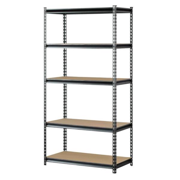 Muscle Rack 72 5 Shelf Z Beam Boltless Steel Shelving Unit
