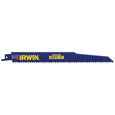 IRWIN 9-in 6-TPI Demolition Reciprocating Saw Blade - $1.31 @ Lowe's + Free Store Pickup