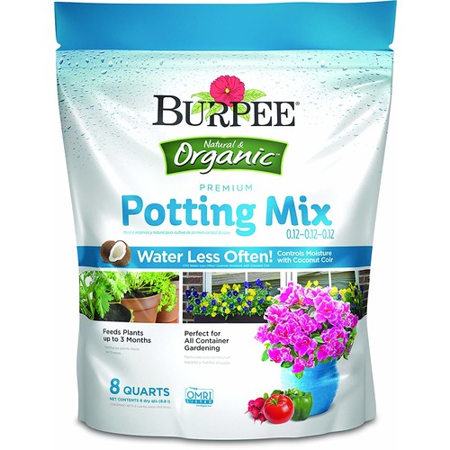Burpee Organic Premium Potting Mix, 8 Quart - $6.99 @ Amazon + FSSS