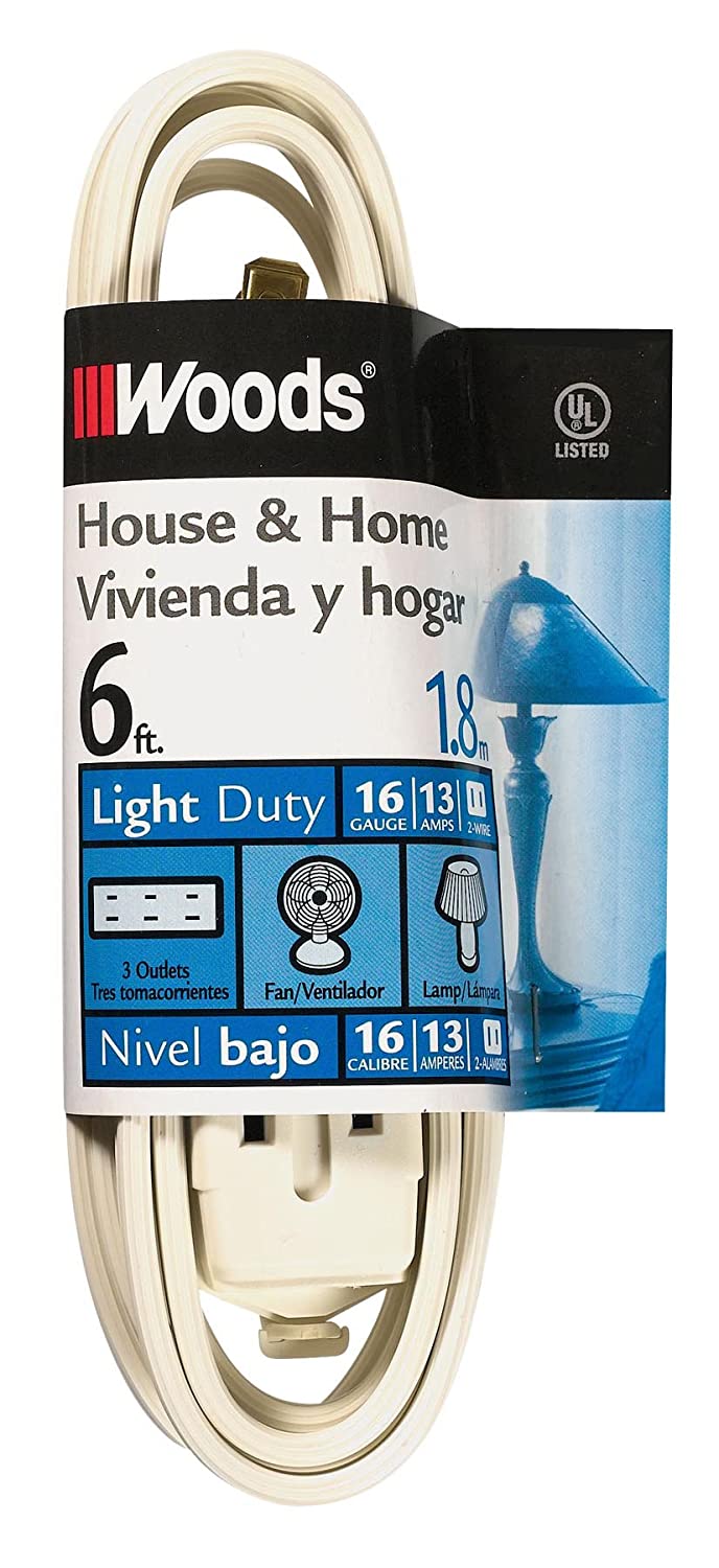 6-Feet Woods 0600W 3-Outlet 16/2 Cube Extension Cord w/ Power Tap - $1.69 @ Amazon + FSSS