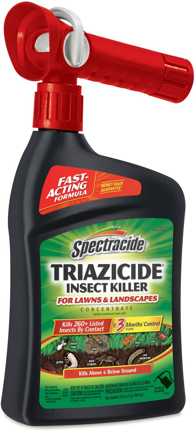 Amazon.com : Spectracide 95830 Triazicide Insect Killer for Lawns & Landscapes Concentrat, 32oz, Multi : Insect Repellents : Patio, Lawn & Garden $5.99