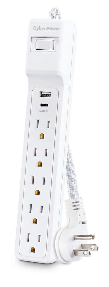 CyberPower Surge Strip 5 outlet with USB-C and USB-A $3.50 Home Depot In-store YMMV