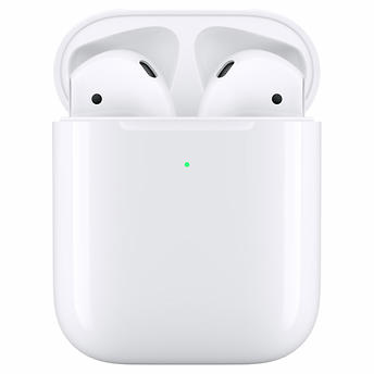Costco Members: Apple AirPods Headphones w/ Wireless Charging Case (2nd Gen) - 0