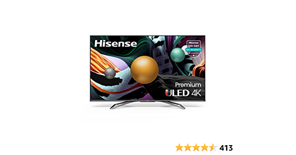 Hisense ULED Premium 65-Inch Class U8G Quantum Series Android 4K Smart TV with Alexa Compatibility (65U8G, 2021 Model) - $950