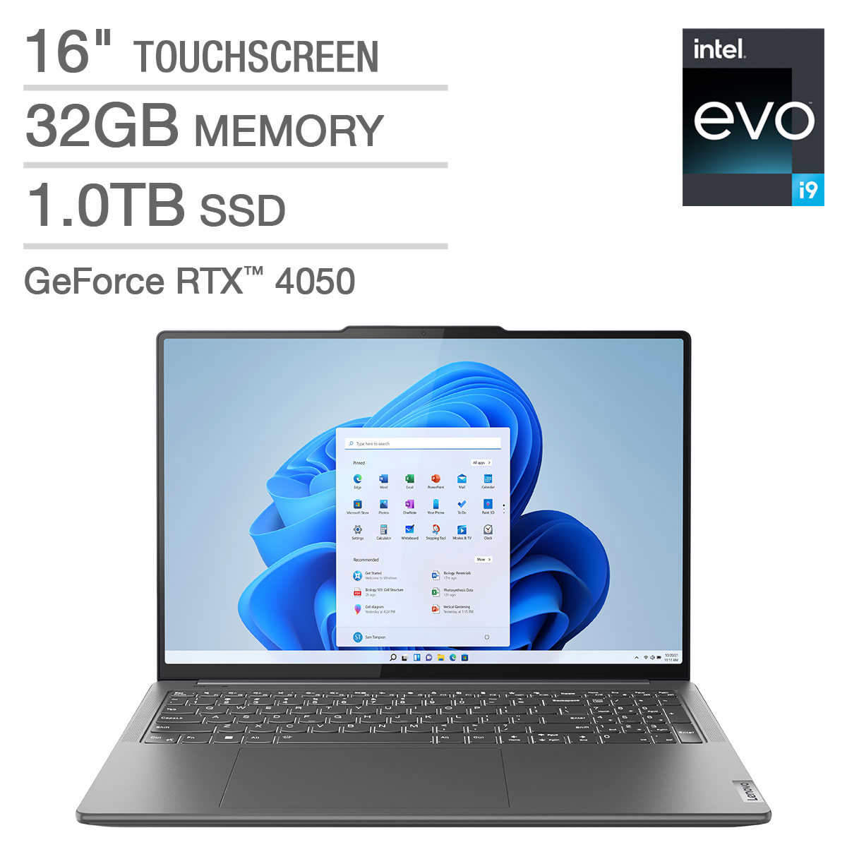 Lenovo Slim Pro 9i 16" Touchscreen Intel Evo Platform Laptop - 13th Gen Intel Core i9-13905H - 3.2K, 32GB RAM - Mini LED (3200 x 2000) $1499.99