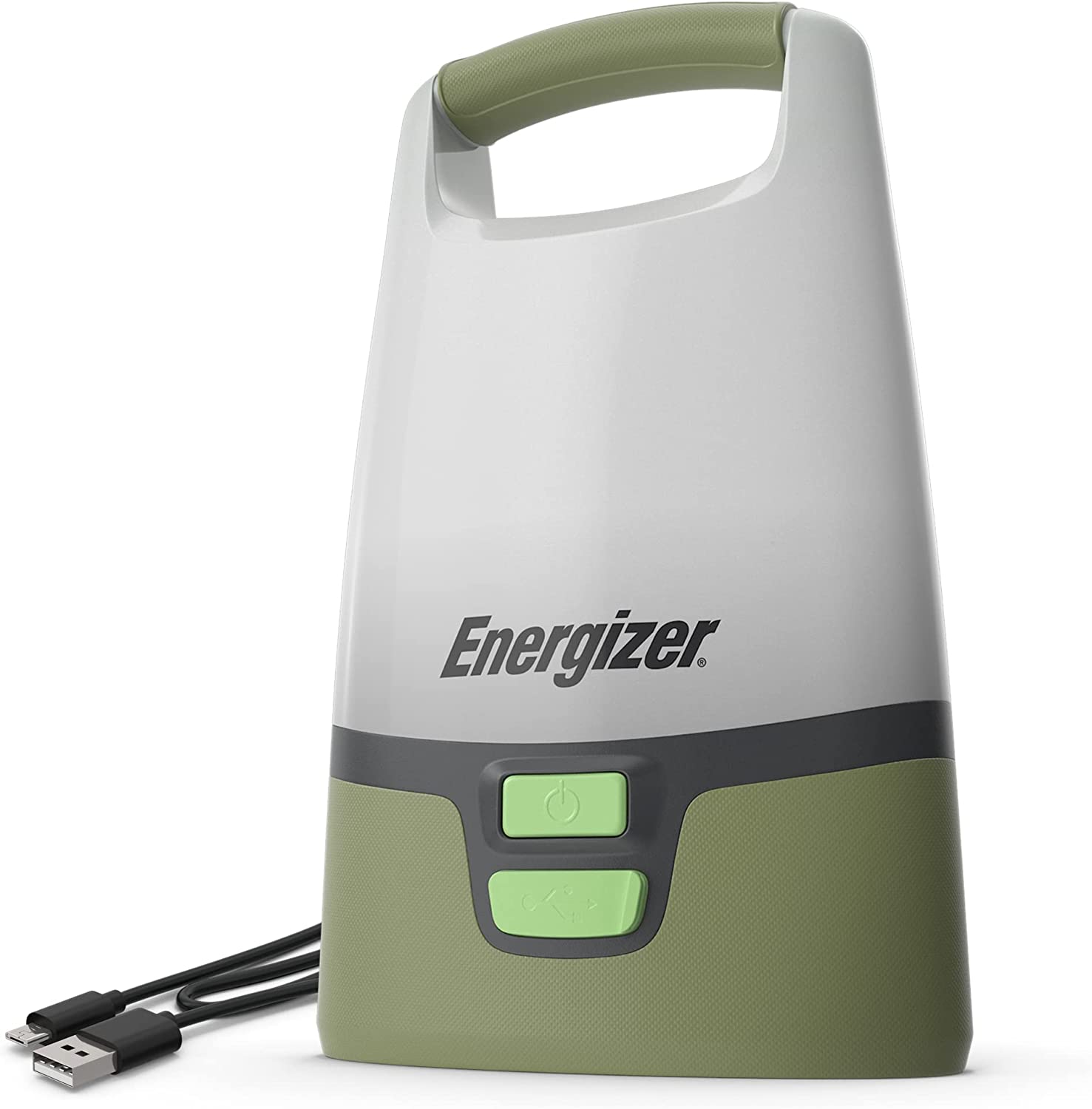 Energizer Vision LED Camping Lantern, Bright Rechargeable Lantern, Water Resistant Emergency Light with Charging Cable, Pack of 1, Forest Green $21.12