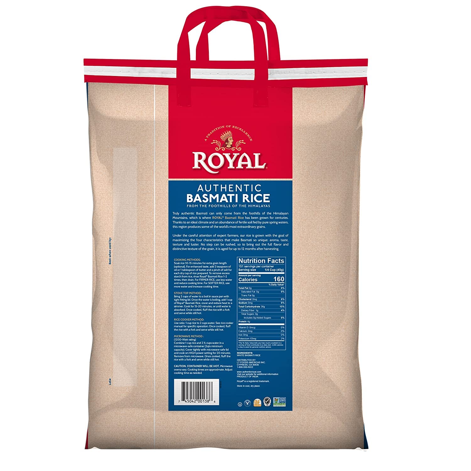 15 lb. Royal Basmati Rice $14.76 Amazon