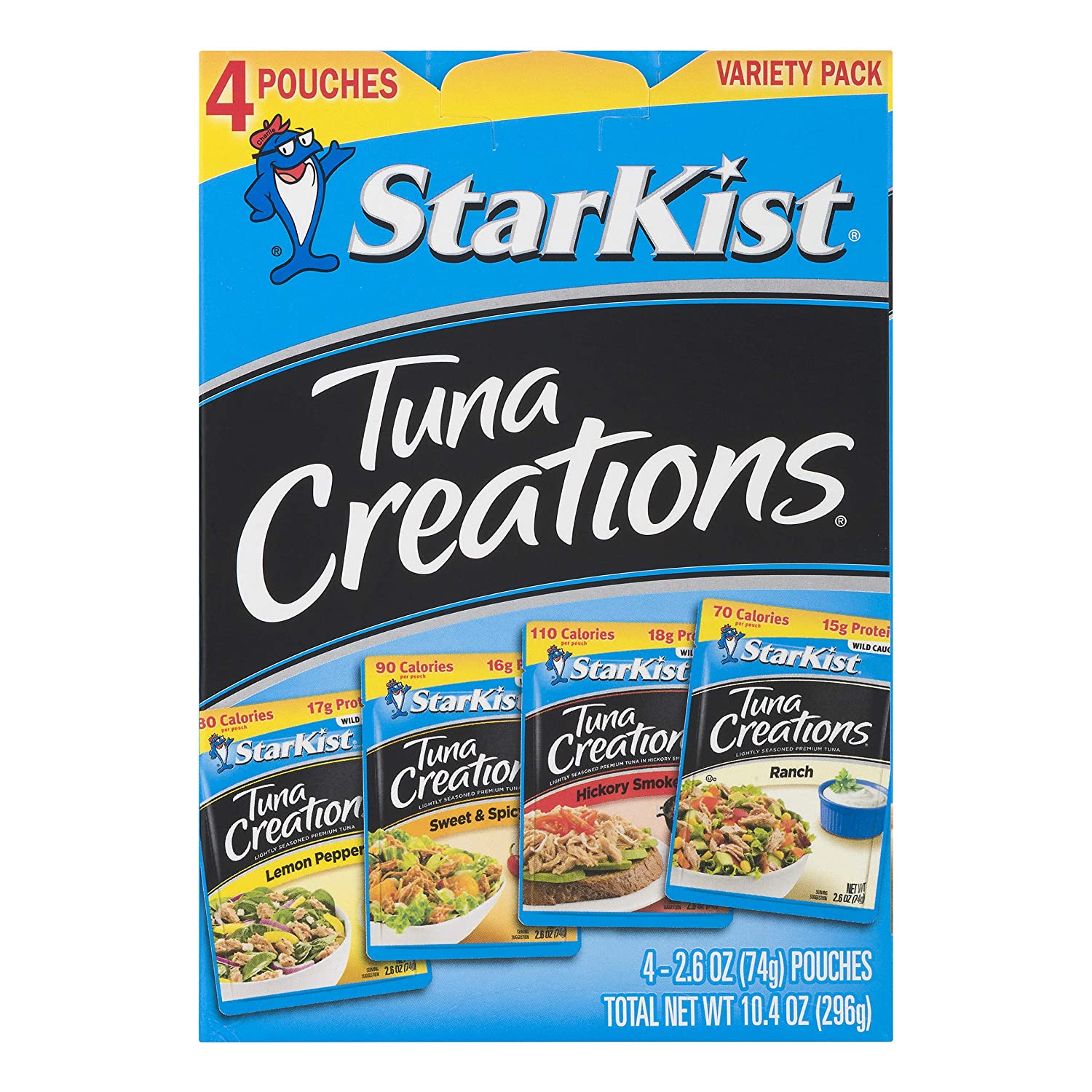 (4 Pouches) StarKist Tuna Creations Variety Pack, 2.6 oz (Multiple Flavors) $3.78