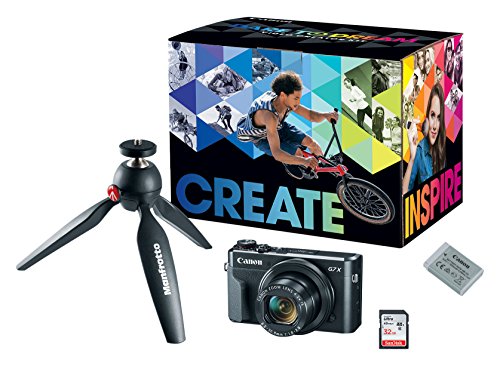 Canon PowerShot G7X Mark II Video Creator Kit - w/ Tripod, 32GB SD Card, battery pack $549