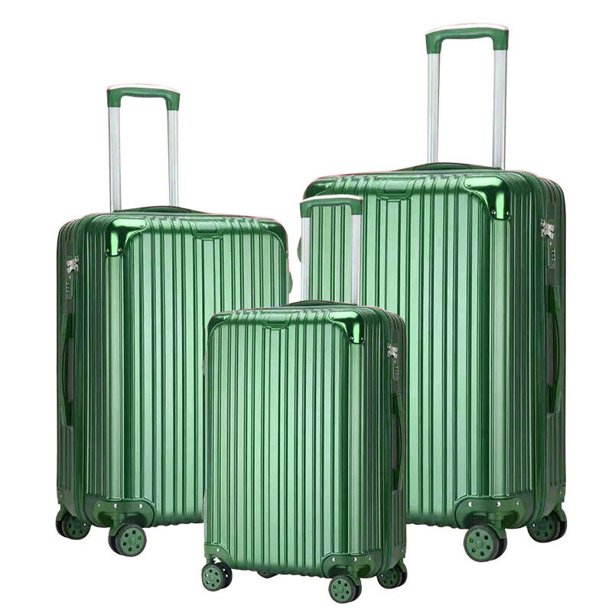 3-Piece Spinner Luggage Set (20" 24" 28") $66.17
