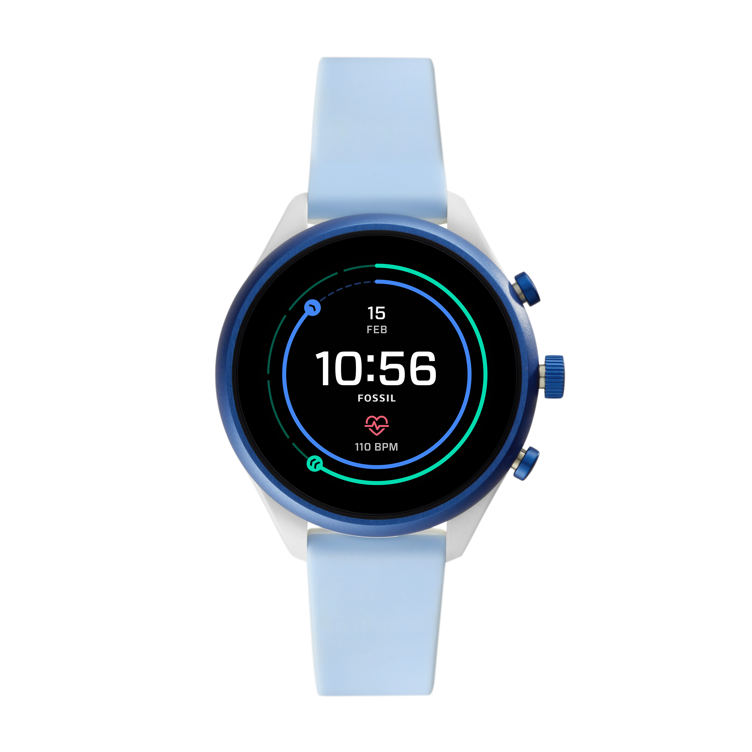 Fossil Sport Women's Smartwatch - Light Blue Silicone 41mm - Powered with Wear OS by Google $149