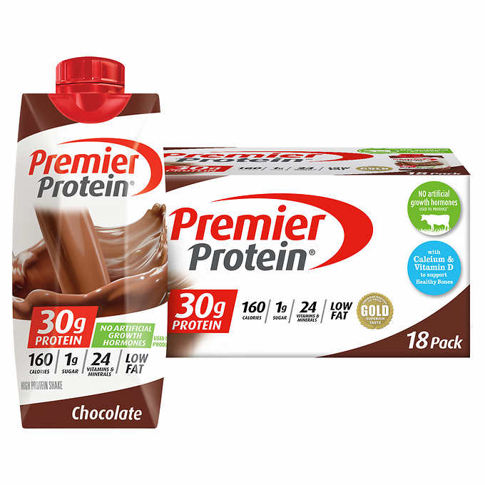 Premier Protein Shakes 11 fl. oz., 18pack, Costco B&M 19.99