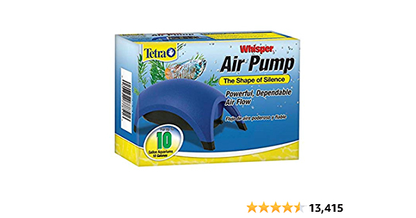 Tetra Whisper Easy to Use Air Pump for Aquariums (Non-UL), Up to 10-Gallons - $6.71