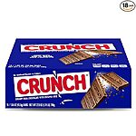 CRUNCH, Bulk 18 Pack, Milk Chocolate and Crisped Rice, Full Size $16.93 @ Amazon.com