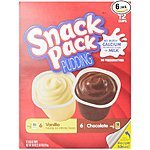 Snack Pack Pudding Chocolate and Vanilla, 3.25 oz, 12 Count, (Pack of 6) - $21.06 @ Amazon.com w/S&amp;S and 15% off coupon