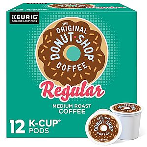 The Original Donut Shop Regular Keurig Single-Serve K-Cup Pods, Medium Roast Coffee, 12 Count - 5.99 @ Amazon