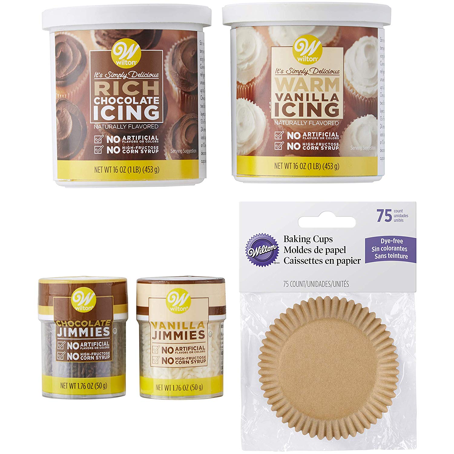Wilton Naturally Flavored Cupcake Decorating Kit, 5-Piece - $5.23 @ Amazon.com [Add-On Item]
