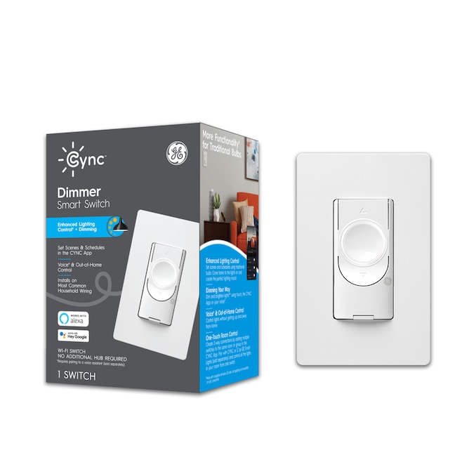 C by GE 3-Wire Smart Dimmer Switch - Compatible with Google Home and Alexa, Dimmer Switches Without Hub, Smart Switch- $17.97 (in store only)