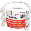 HUANCHAIN 1&rsquo; Flat Plug Extension Cord - $9