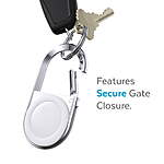 Speck AirTag Carabiner Accessory case in Silver and White $14.95