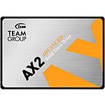 TeamGroup AX2 2.5" SATA III Internal Solid State Drives: 1TB $50, 512GB $29 &amp; More