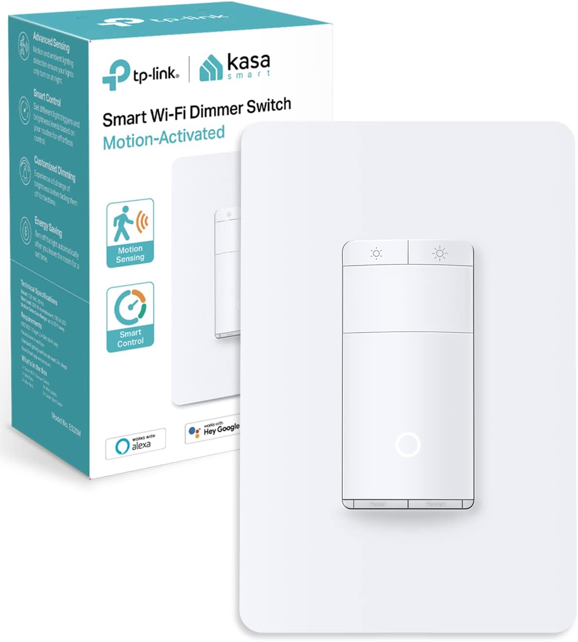 Limited-time deal: Kasa Smart Motion Sensor Switch, Dimmer Light Switch, Single Pole, Needs Neutral Wire, 2.4GHz Wi-Fi, Compatible with Alexa & Google Assistant, UL Certi - $22.99
