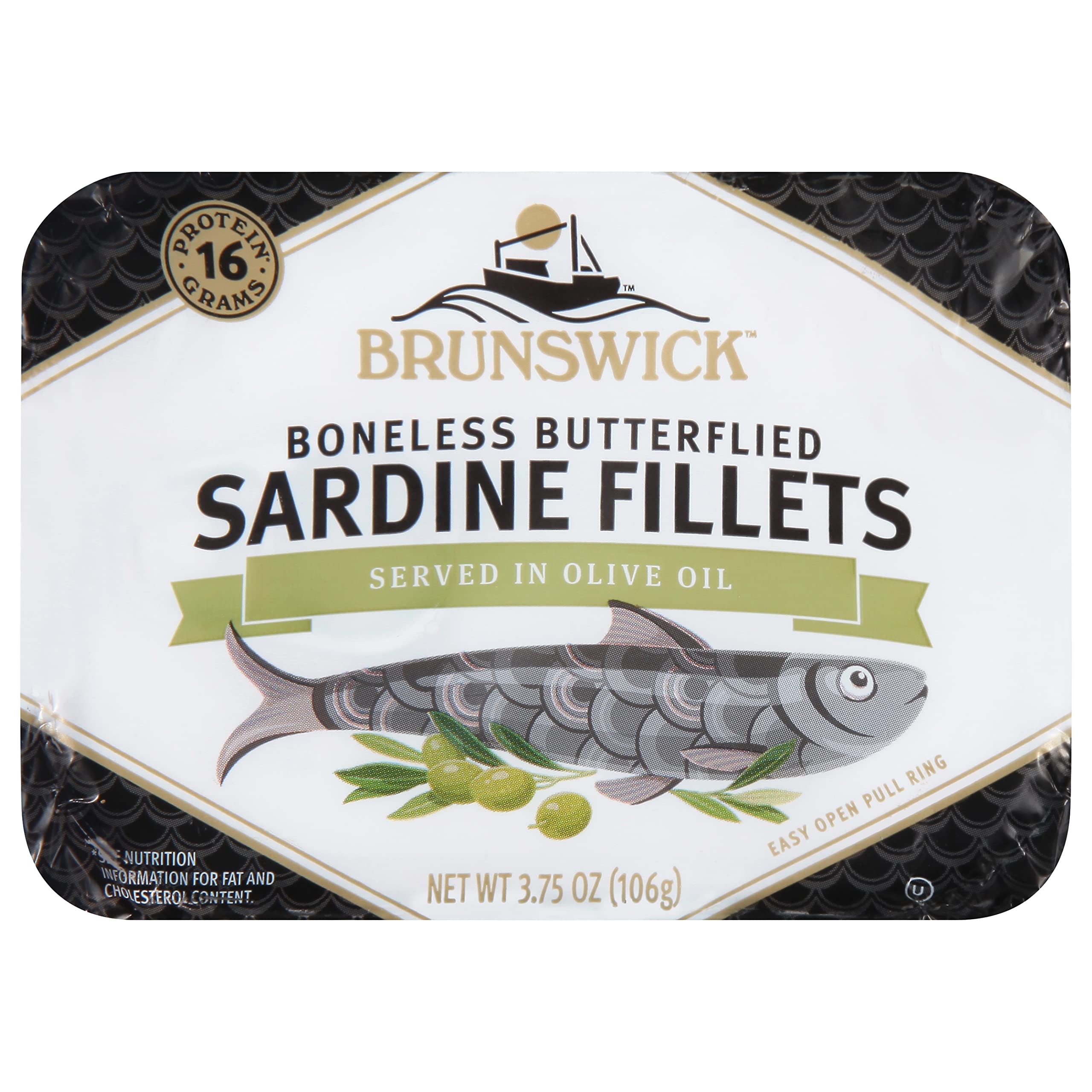 [S&S] $11.89: Brunswick Sardines in Olive Oil, 3.75 oz Can (Pack of 12)