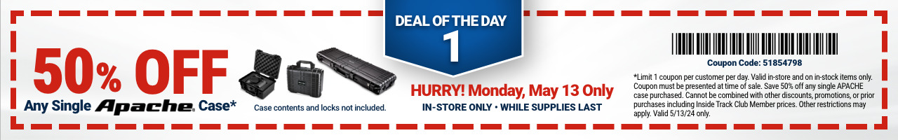 Harbor Freight: Coupon for 50% off any Apache Case (5/13 only) B&M - Daily Deals Updated