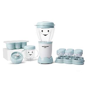NutriBullet NBY-50100 Baby Complete Food-Making System, 32-Oz, White, Blue, Clear: Home & Kitchen $47.01